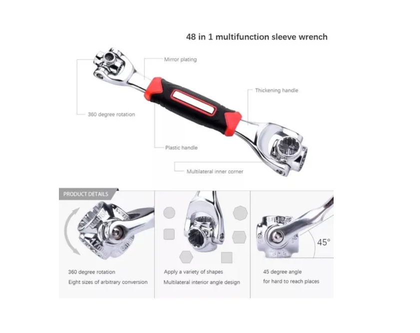 Miniatura 3 de Llave Multiusos 48 En 1 Universal